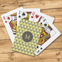 Triangles Pattern Poker Cards