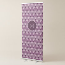 Triangles Pattern Retractable Banner