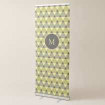 Triangles Pattern Retractable Banner
