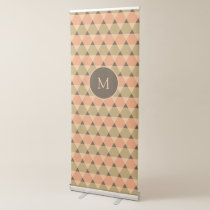 Triangles Pattern Retractable Banner