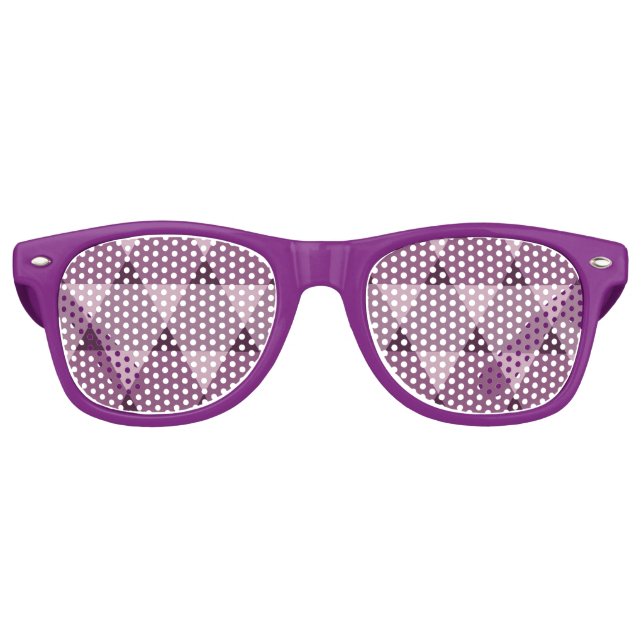 Triangles Pattern Retro Sunglasses (Front)