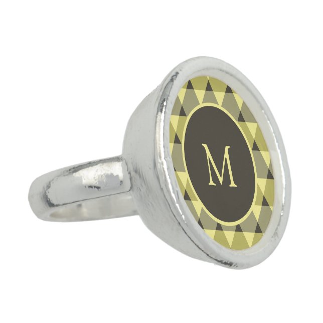 Triangles Pattern Ring (Side)