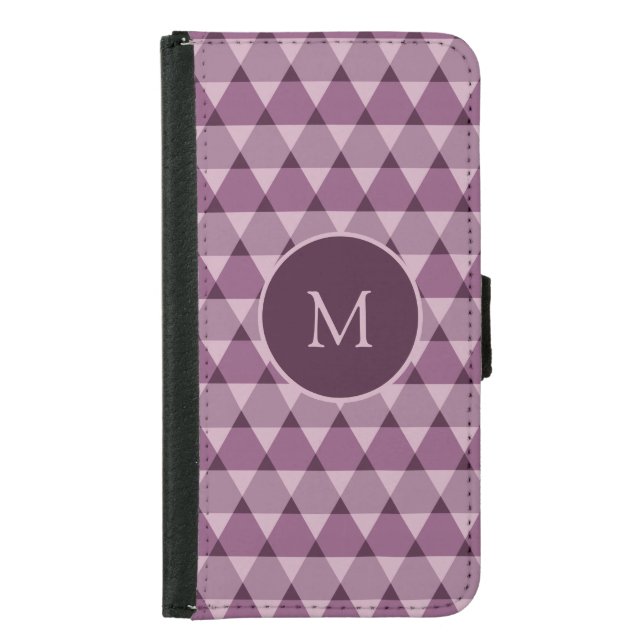 Triangles Pattern Samsung Galaxy Wallet Case (Front)