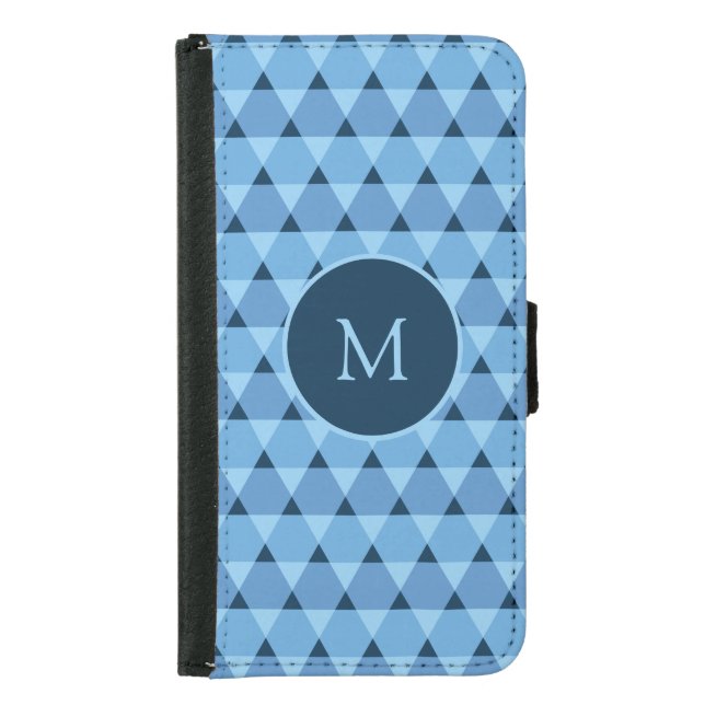 Triangles Pattern Samsung Galaxy Wallet Case (Front)