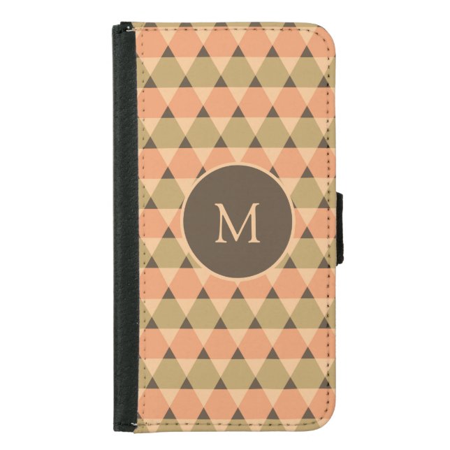 Triangles Pattern Samsung Galaxy Wallet Case (Front)