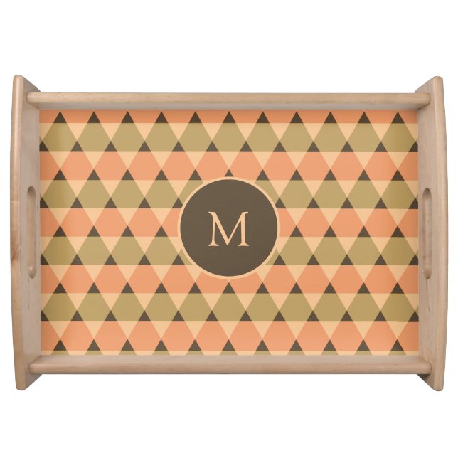 Triangles Pattern Serving Tray (Front)