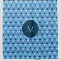 Triangles Pattern Shower Curtain