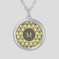 Triangles Pattern Silver Plated Necklace