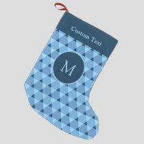 Triangles Pattern Small Christmas Stocking