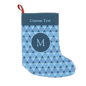Triangles Pattern Small Christmas Stocking (Front)