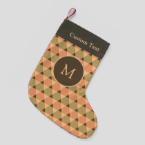 Triangles Pattern Small Christmas Stocking