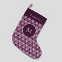 Triangles Pattern Small Christmas Stocking