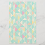Triangles pattern stationery