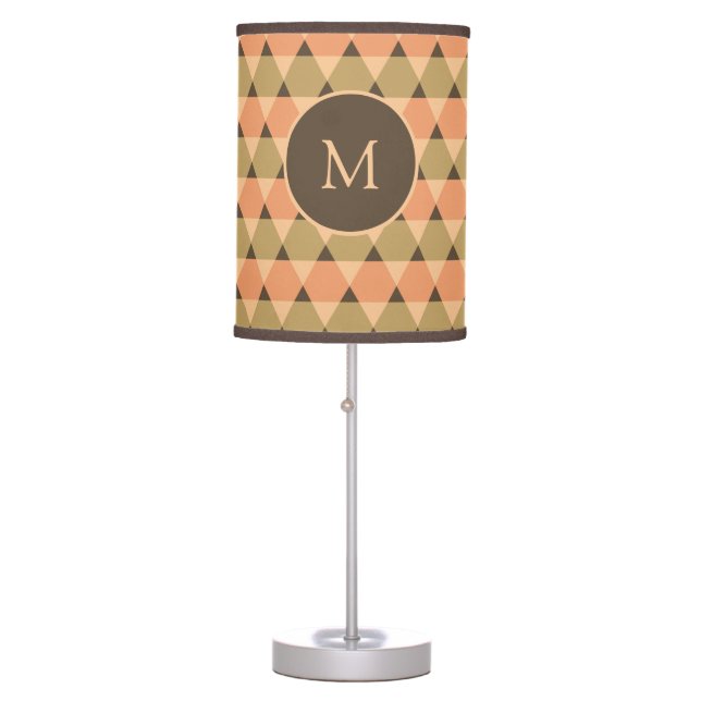 Triangles Pattern Table Lamp (Front)