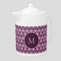 Triangles Pattern Teapot