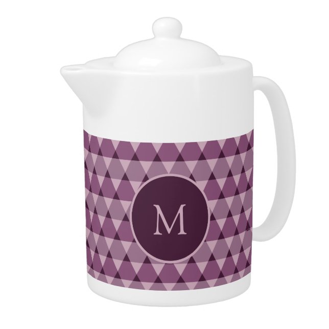Triangles Pattern Teapot (Right)