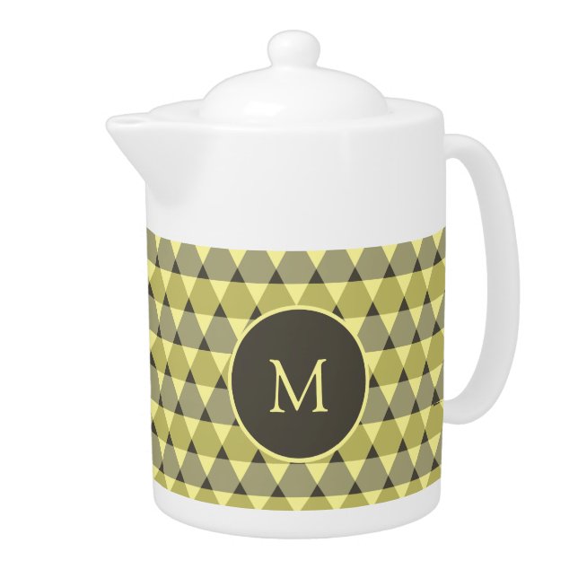 Triangles Pattern Teapot (Right)