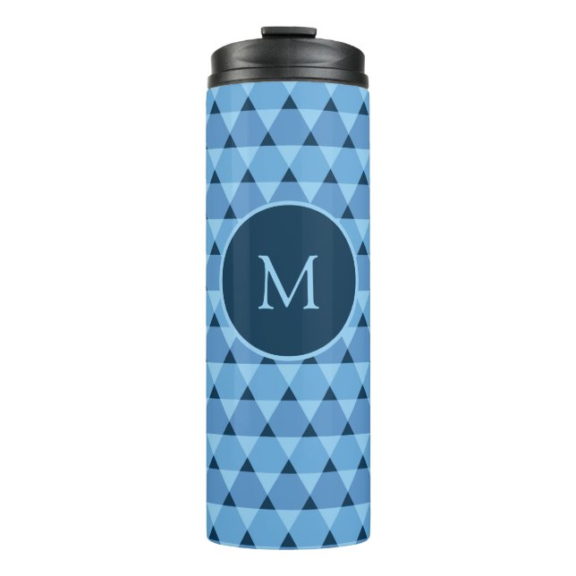 Triangles Pattern Thermal Tumbler (Front)