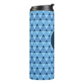 Triangles Pattern Thermal Tumbler (Rotated Left)