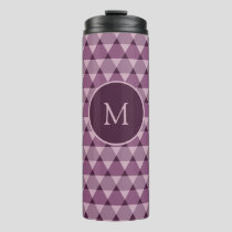 Triangles Pattern Thermal Tumbler