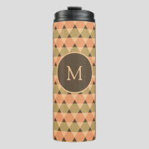 Triangles Pattern Thermal Tumbler