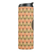 Triangles Pattern Thermal Tumbler (Rotated Left)