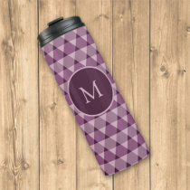 Triangles Pattern Thermal Tumbler