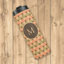 Triangles Pattern Thermal Tumbler