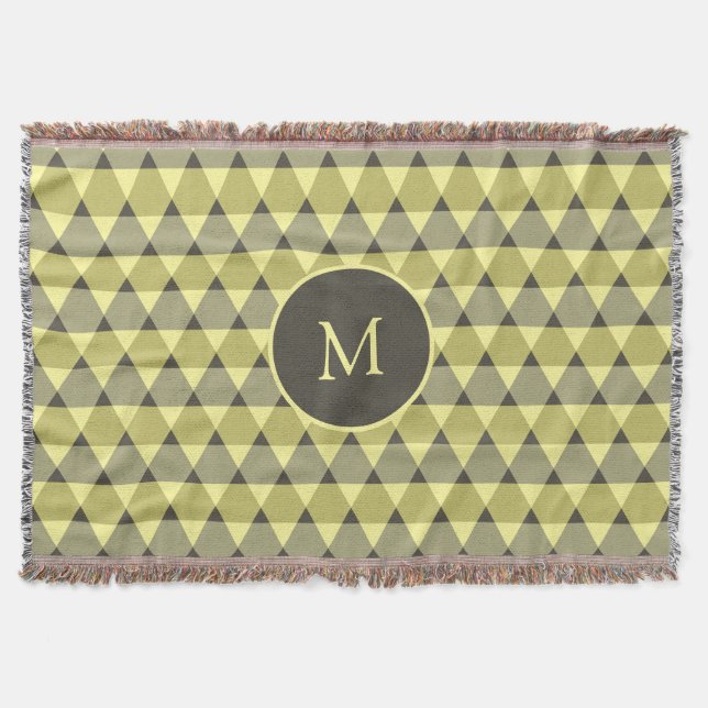 Triangles Pattern Throw Blanket (Front)