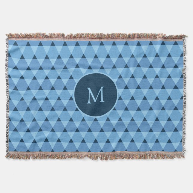 Triangles Pattern Throw Blanket (Front)