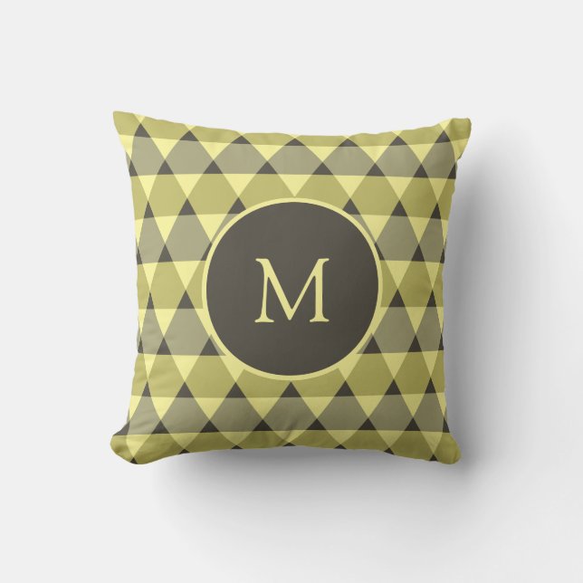 Triangles Pattern Throw Pillow (Front)