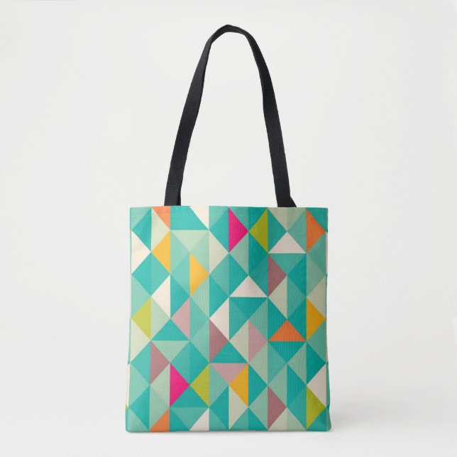 Triangles pattern tote bag (Front)