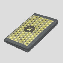 Triangles Pattern Tri-fold Wallet