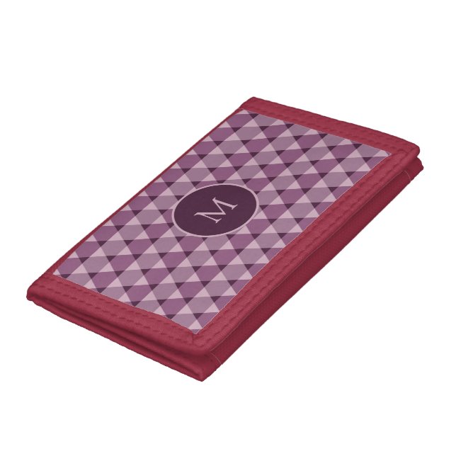 Triangles Pattern Tri-fold Wallet (Bottom)