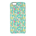 Triangles pattern clear iPhone 6/6S case