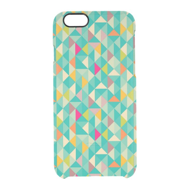 Triangles pattern uncommon iPhone case (Back)