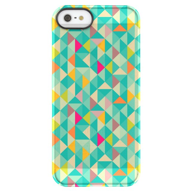 Triangles pattern uncommon iPhone case (Back)