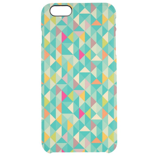 Triangles pattern uncommon iPhone case (Back)