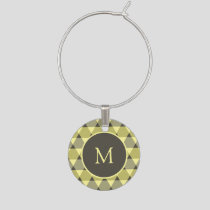 Triangles Pattern Wine Charm