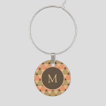 Triangles Pattern Wine Charm