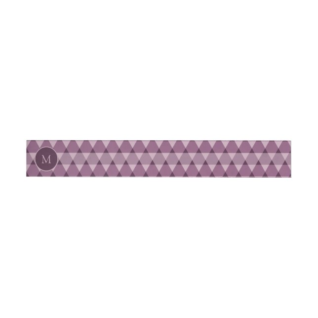 Triangles Pattern Wrap Around Address Label (Individual)
