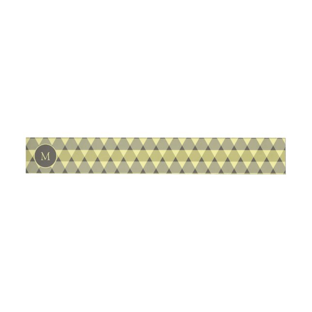Triangles Pattern Wrap Around Address Label (Individual)