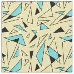 Triangles Pattern - Yellow &amp; Turquoise Fabric