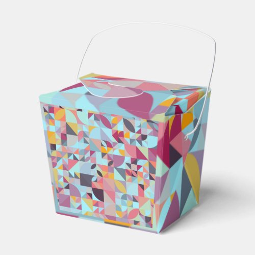 Triangles petals and quarters favor boxes