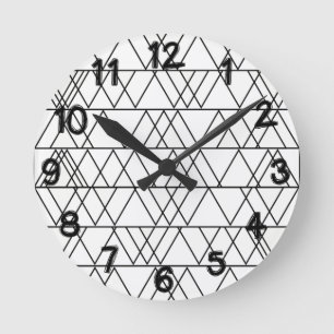 Triangles round clock