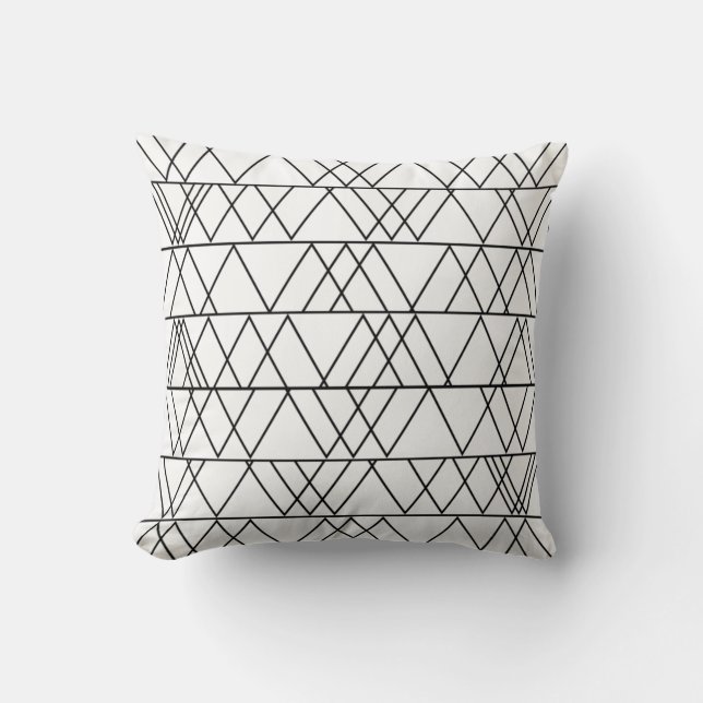 Triangles  throw pillow (Front)