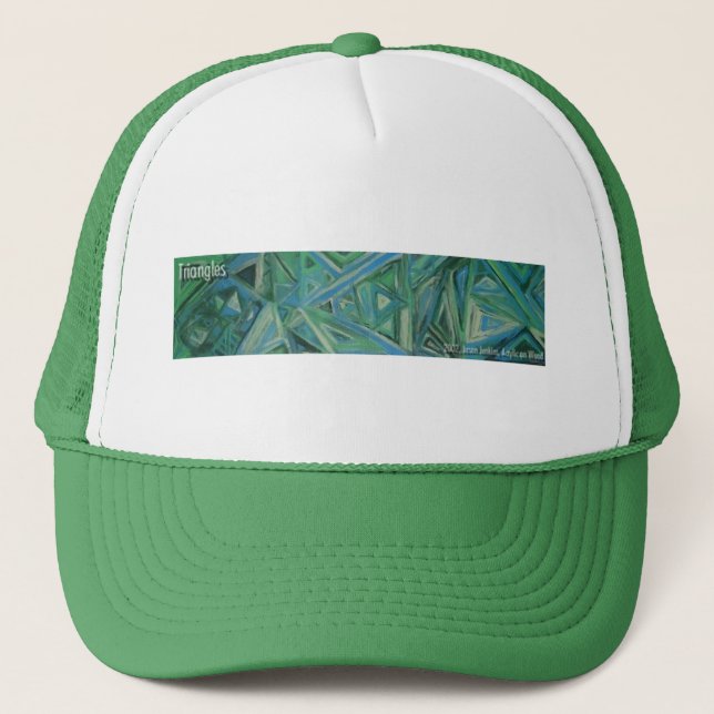 triangles trucker hat (Front)