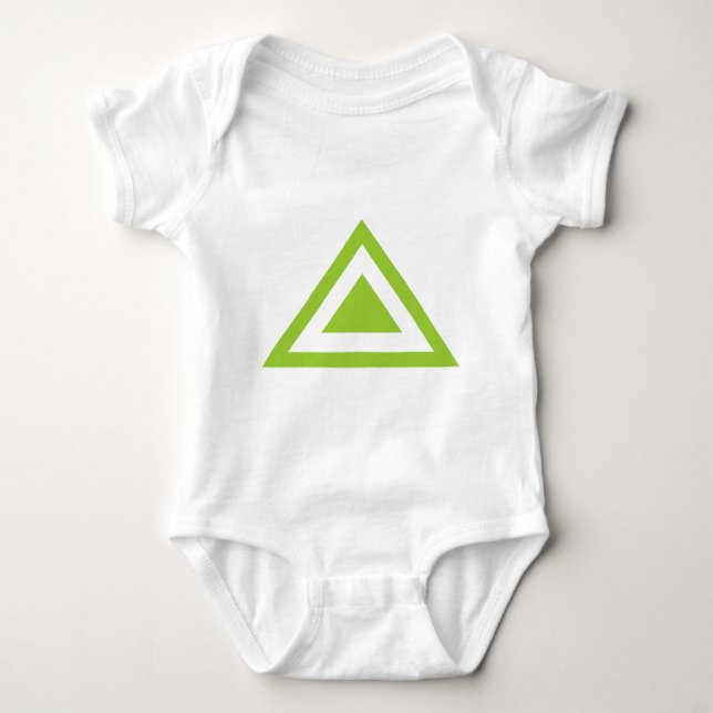 Triangular Arrow 01 Baby Bodysuit (Front)