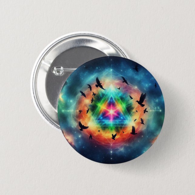Triangular Cosmic Energy Button (Front & Back)