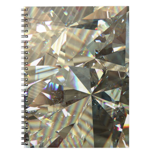 Triangular diamond shapes: layered texture. notebook (Front)